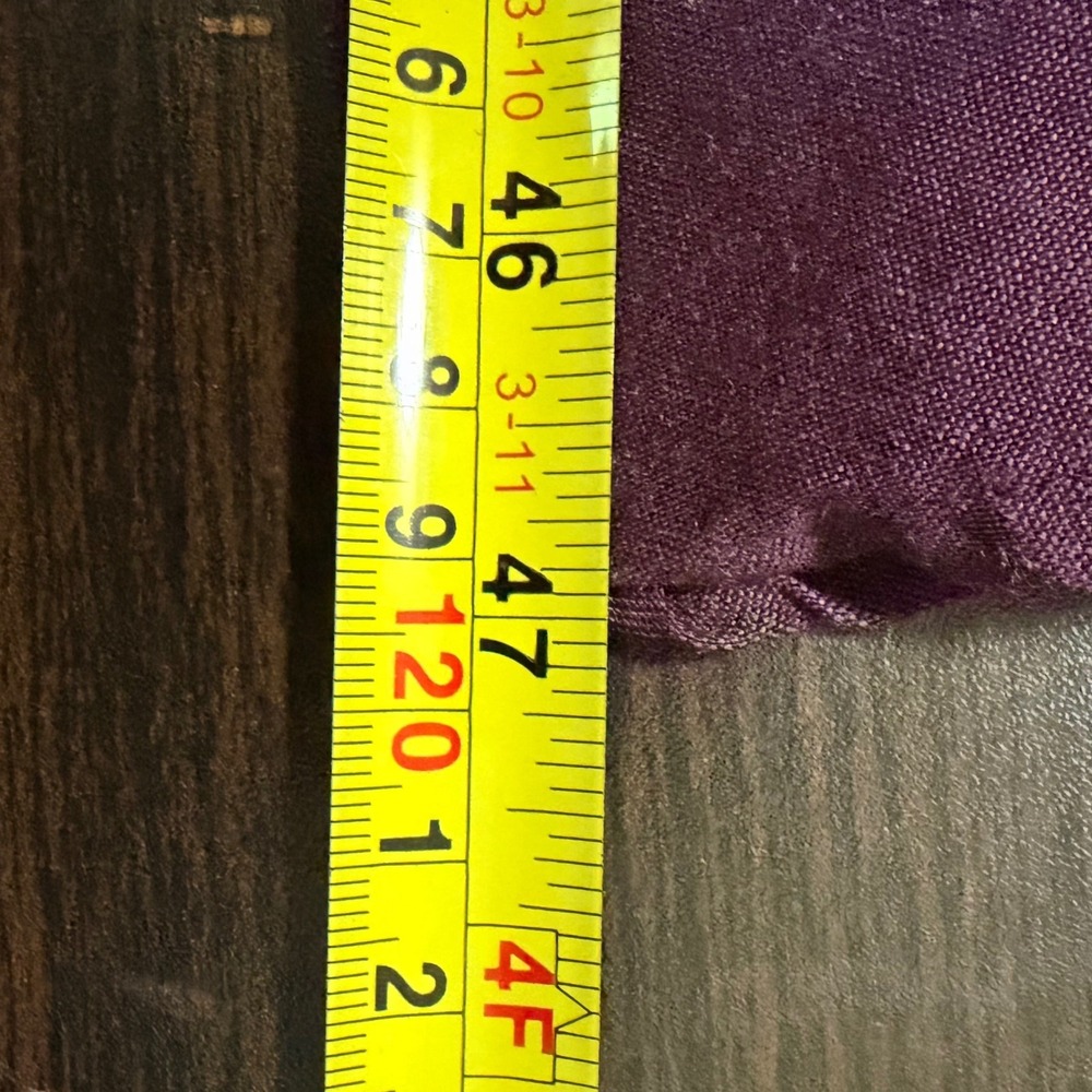 VTG Late 90s Leslie Fay Linen Blend Dress Size M Deep Plum Y2K Shift Career Chic - Picture 7 of 7